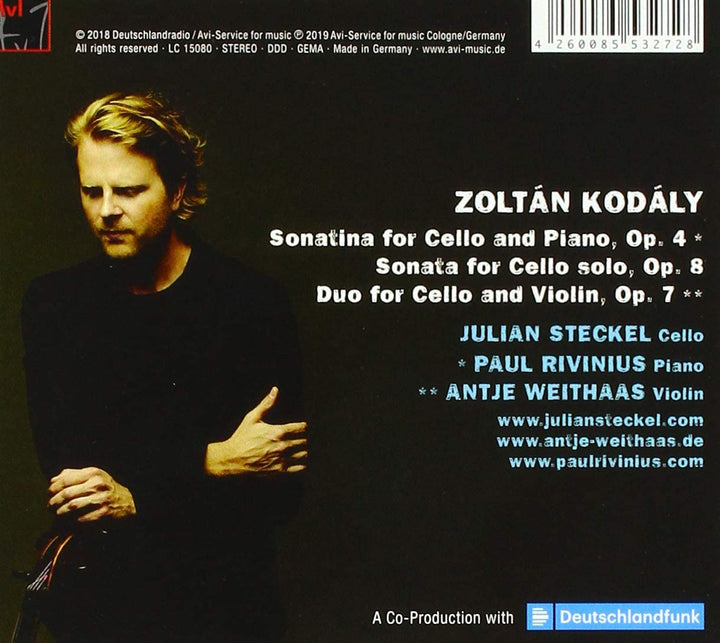 Julian Steckel, Paul Rivinius & Antje Weithaas - Kodaly [Audio CD]