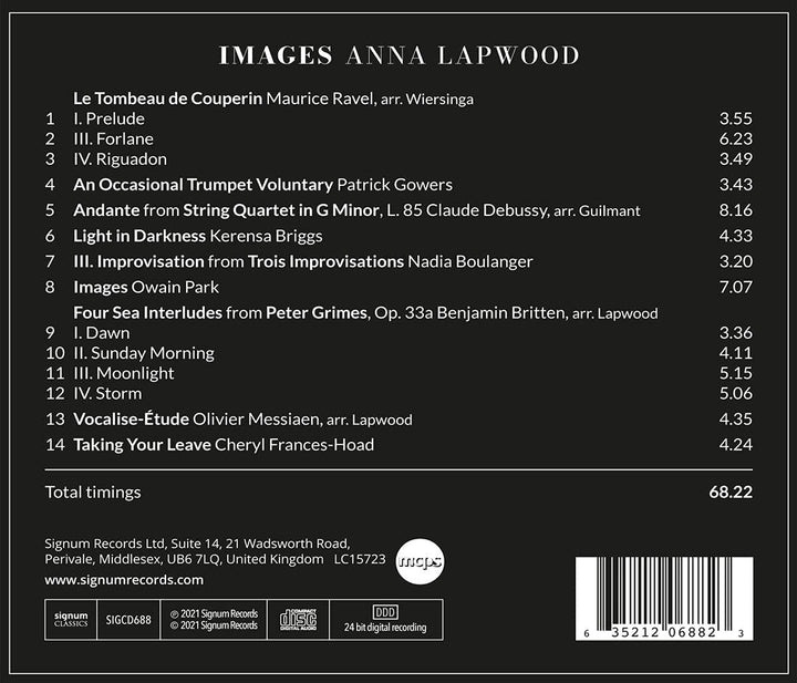 Lapwood, Anna – Bilder [Audio-CD]