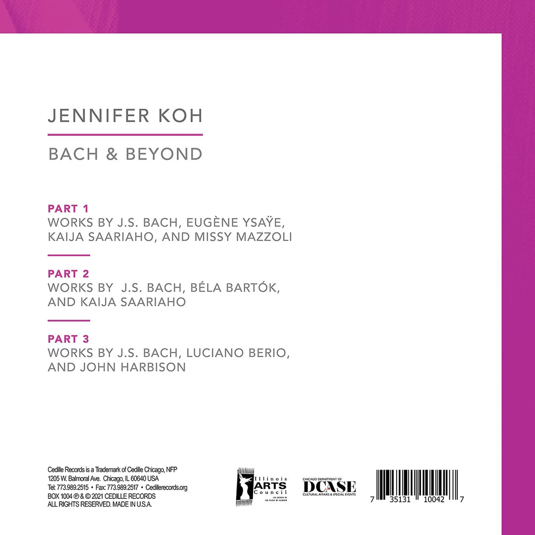 Bach &amp; Beyond [Jennifer Koh] [Cedille Records: BOX 1004] [Audio CD]