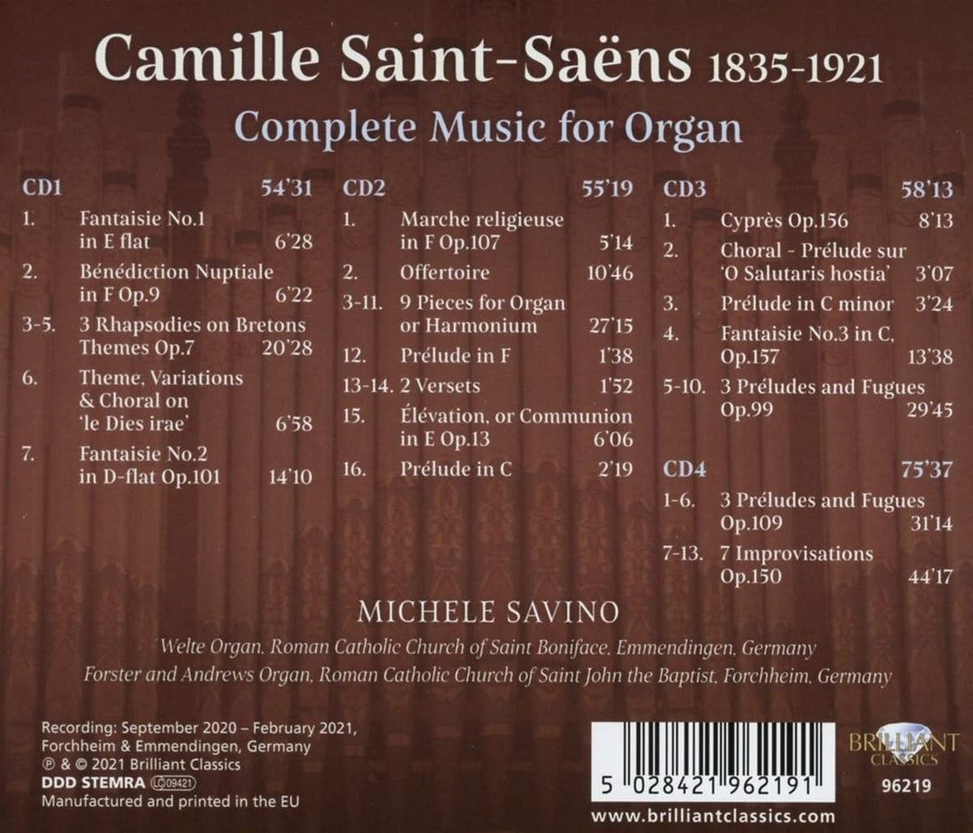 Complete Music for Organ [Audio CD]