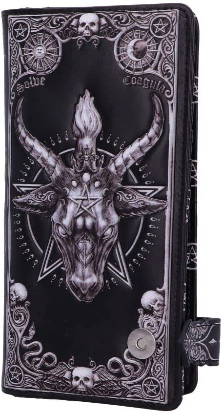 Nemesis Now Baphomet Embossed Purse, Black, 18.5cm