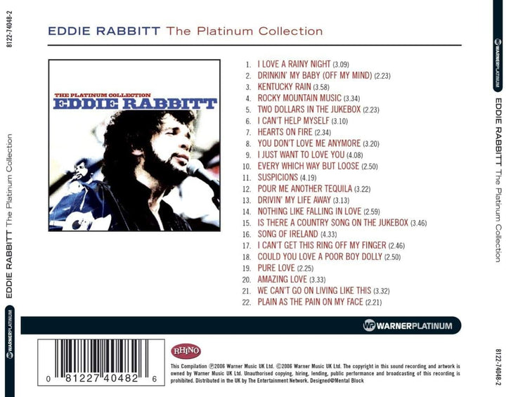 Die Platinum Collection – Eddie Rabbitt [Audio-CD]