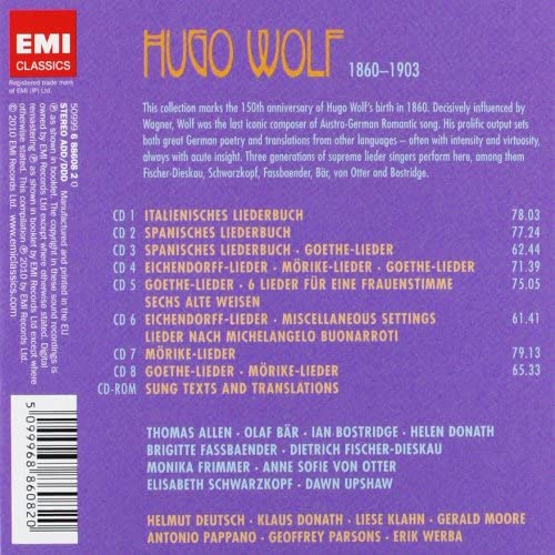 Elisabeth Schwarzkopf – The Wolf Edition – 150. Jubiläum [Audio-CD]