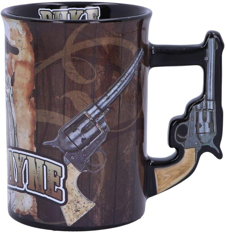 Nemesis Now John Wayne The Duke Trinkbecher mit Waffengriff, braun, 16 cm