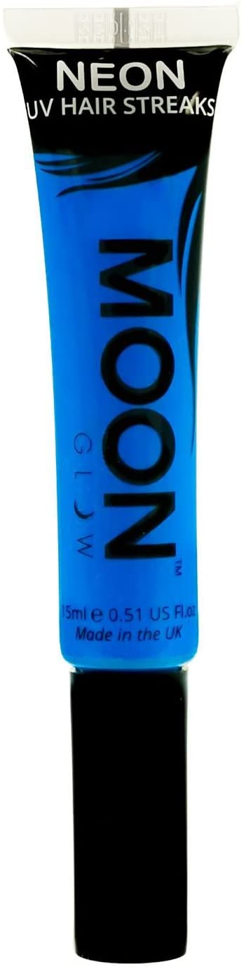 Moon Glow Neon UV-Haarfarbe Streaks 15ml Blue Hair Mascara