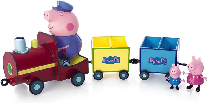 Tm Toys 5034 Peppa Pig's train with 2 carriages, multicoloured