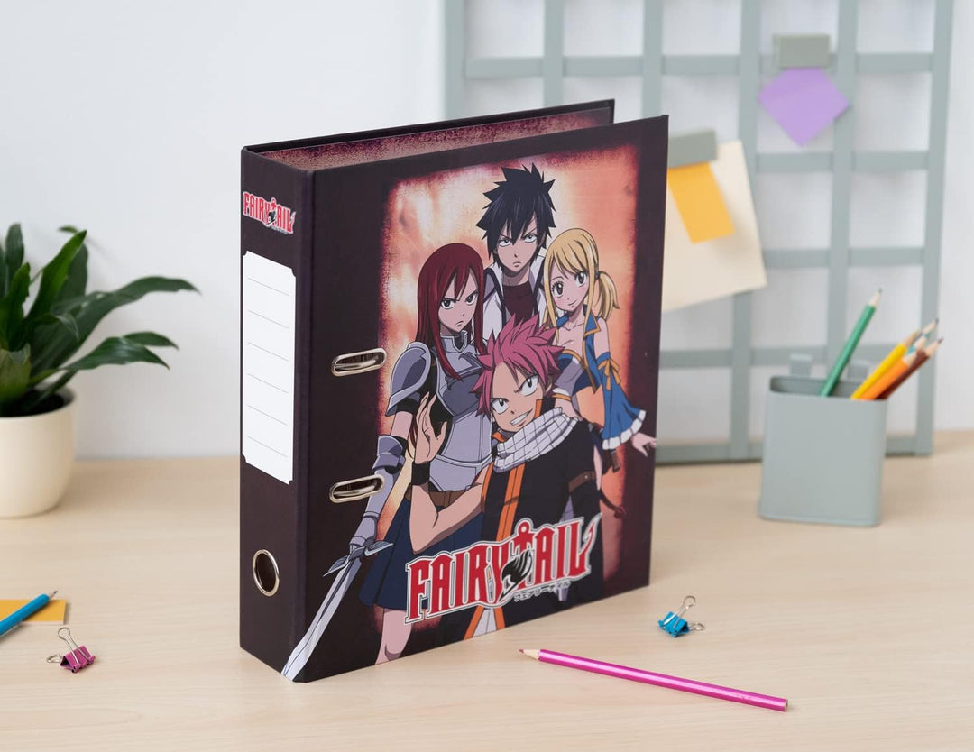 Grupo Erik Fairy Tail Lever Arch File | Premium A4 File Folder | Large Documents Storage Files