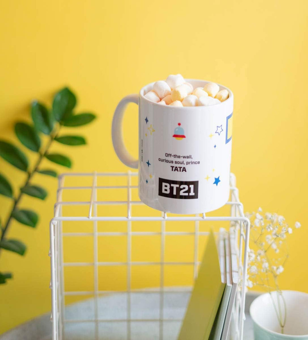 Grupo Erik BT21 Official Merchandise Tata Ceramic Mug | 35 cl - 350 ml | Coffee Mug