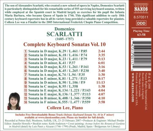 Scarlatti: Sämtliche Sonaten für Klavier, Bd. 10 - Domenico Scarlatti [Audio-CD]