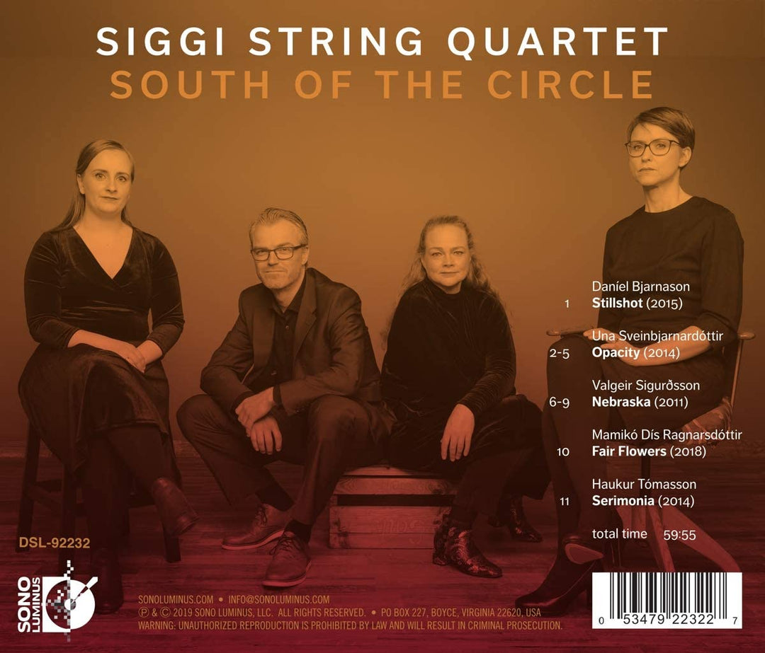 South Of The Circle [Siggi String Quartet] [Sono Luminus: DSL-92232] [Audio CD]