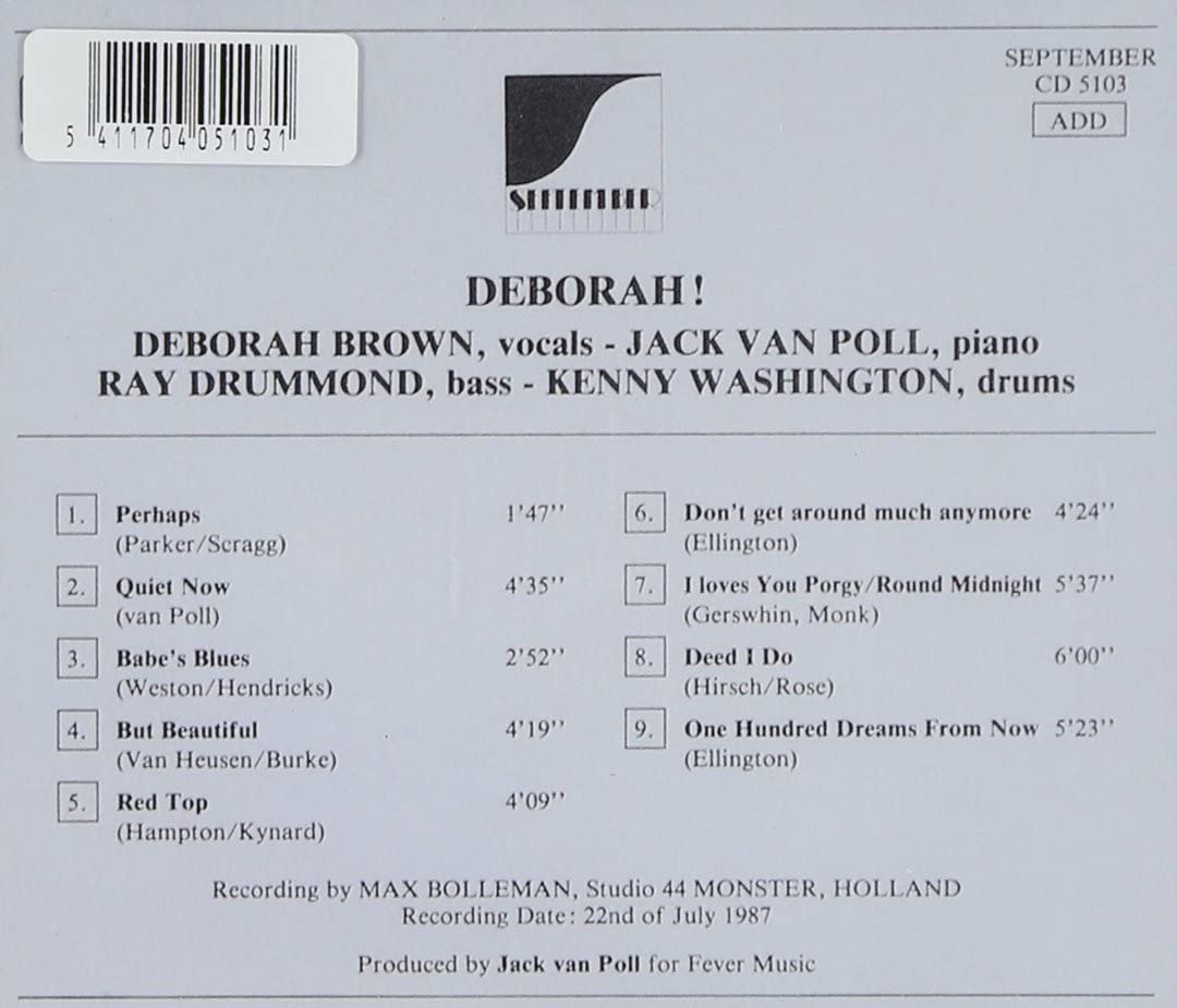 Deborah Brown – Deborah! [Audio-CD]