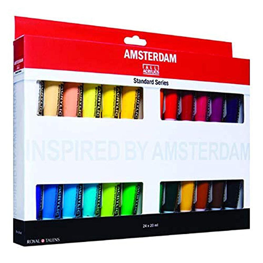 Juego de pintura acrílica Amsterdam Standard Series, 24 tubos de 20 ml