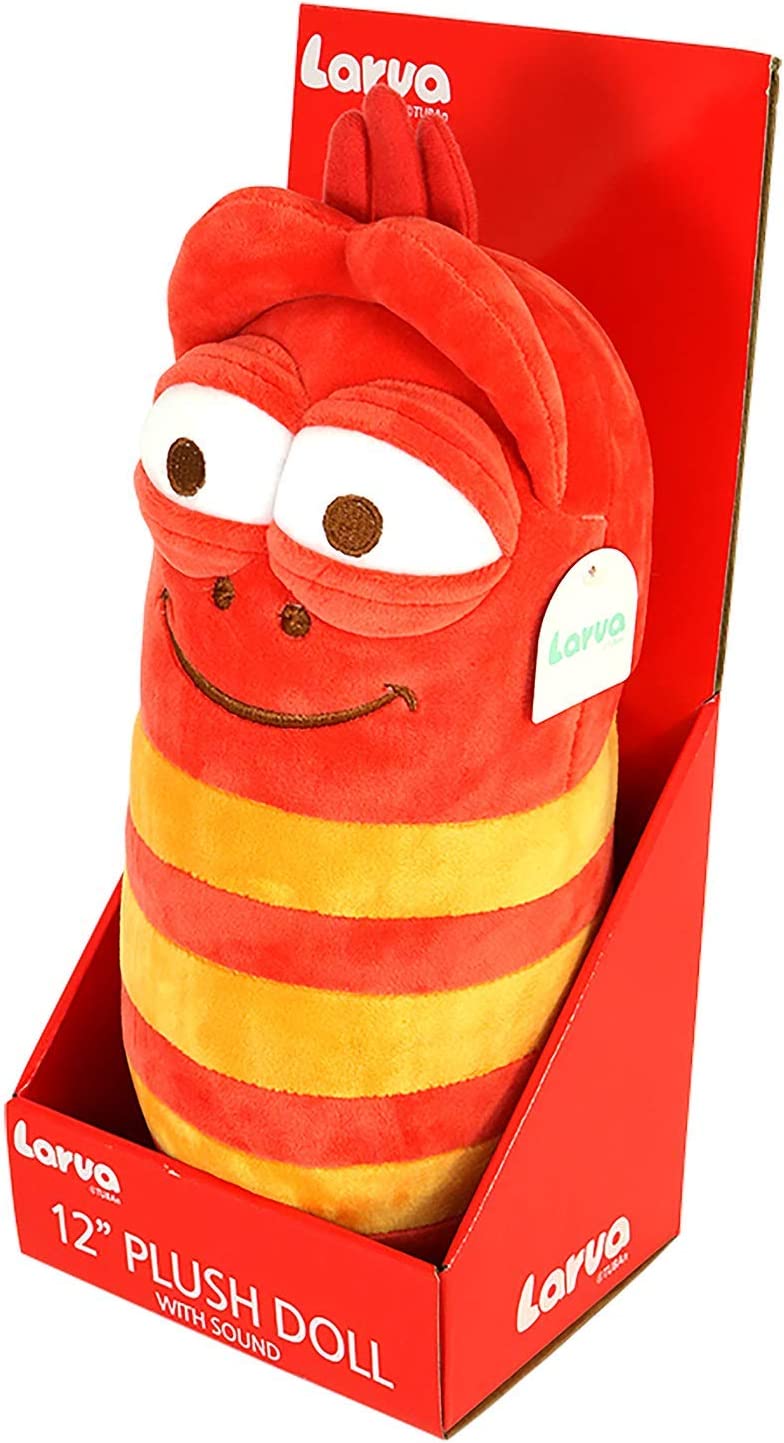 Larva LA-11314R 12" Plush with Sound red