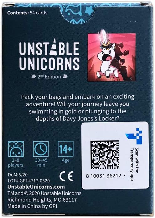 TeeTurtle | Unstable Unicorns Adventures Erweiterungspaket | Kartenspiel | Ab 14 Jahren |