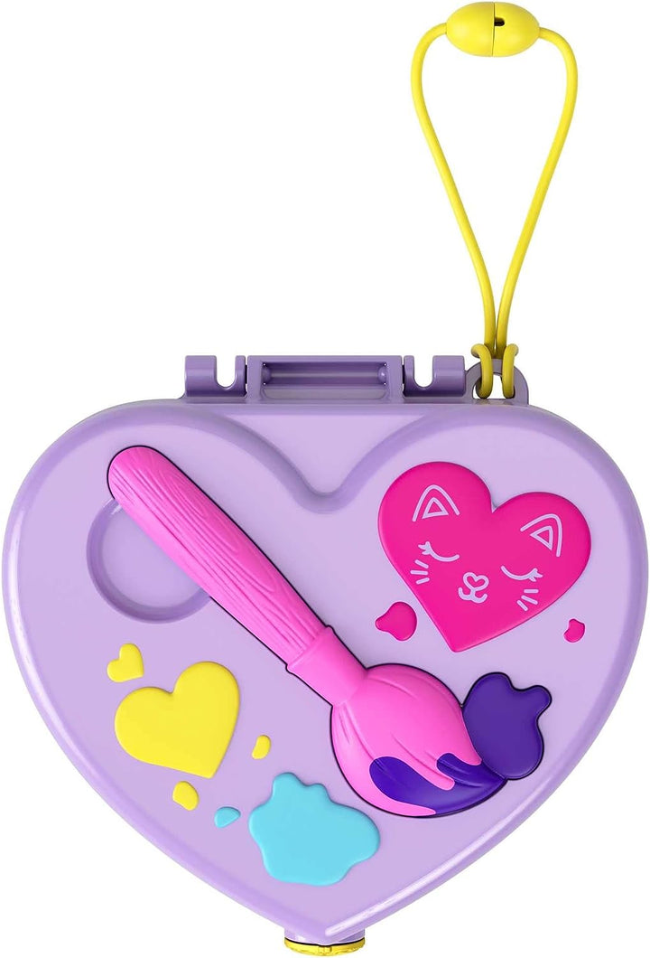 Polly Pocket Starring Shani Art Studio Compact, Micro Shani &amp; Friend Dolls, 5 Re