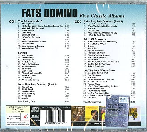 Fats Domino – Fünf klassische Alben [Audio-CD]