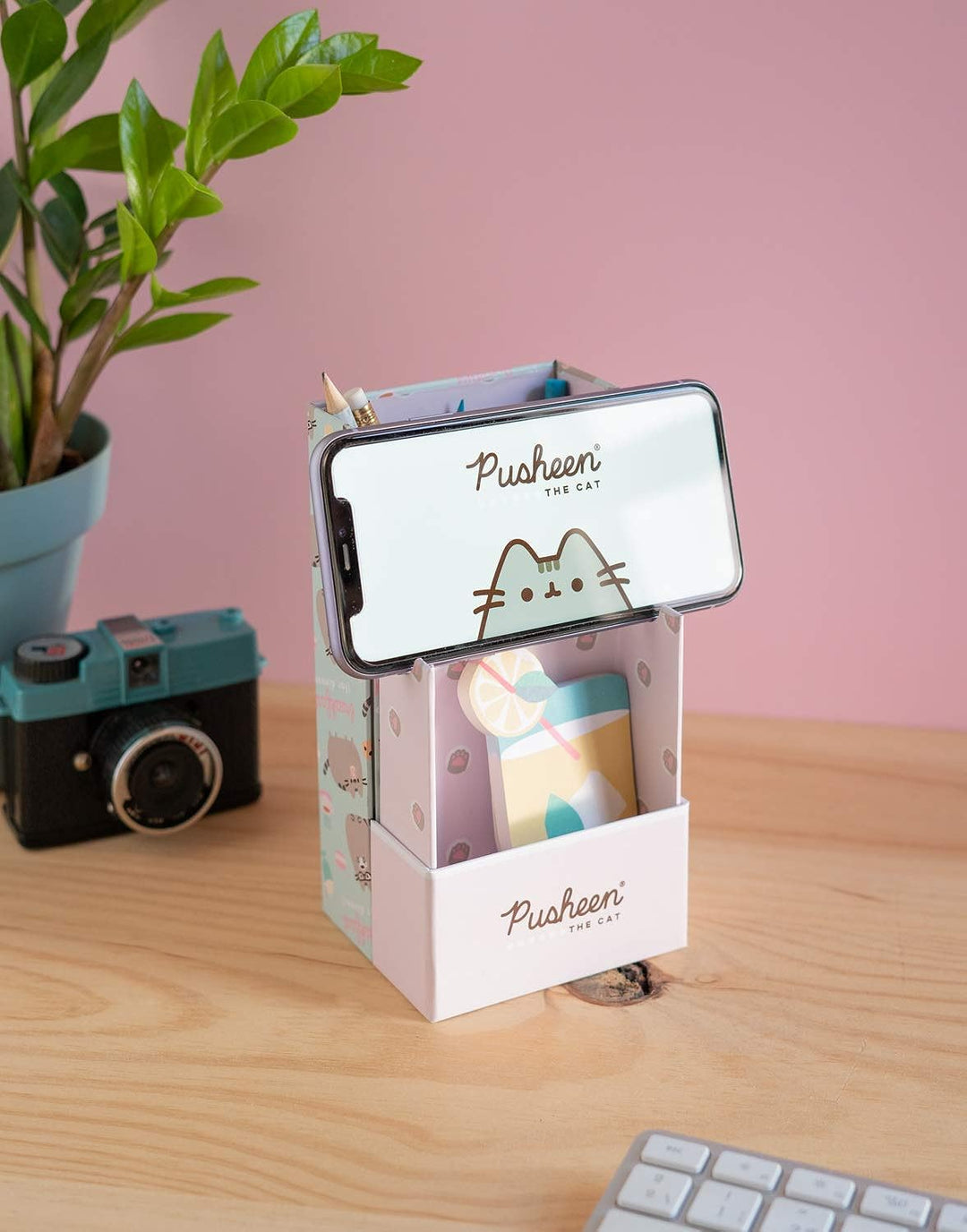 Pusheen Pencil Case, Pen Holder, Phone Stand, Desk Organiser - Foldable Pencil Box