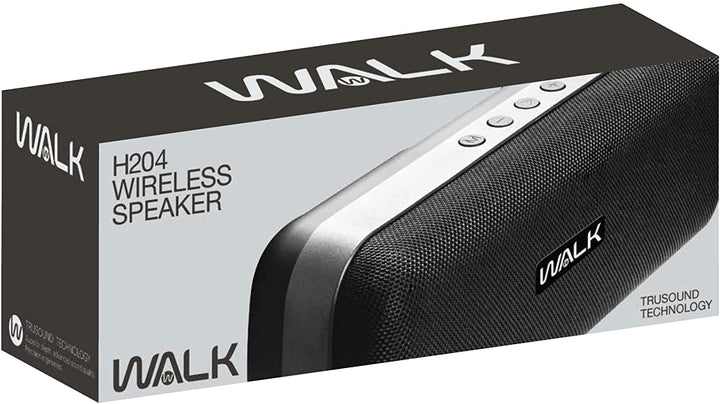Walk Audio True Wireless Fabric-Lautsprecher, 2 x 5 W, TruSound-Technologie, Bass-Boost, integriertes Mikrofon