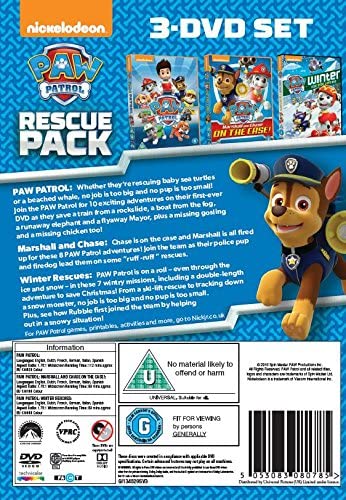 Paw Patrol: 1-3 Rescue Pack [2016] – Familie [DVD]