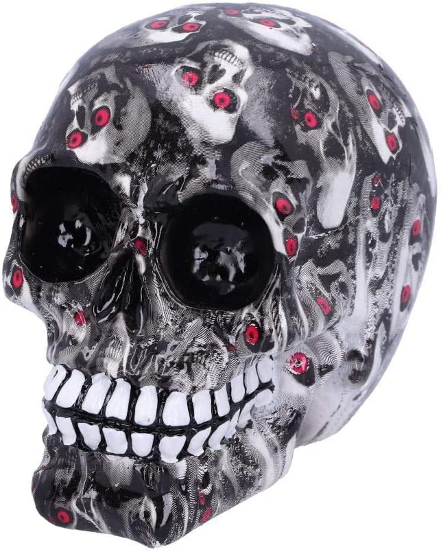 Nemesis Now Bloodshot Mini 11 cm rotäugiger Totenkopf-Ornament