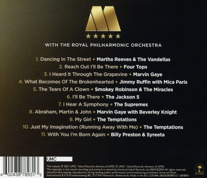 Royal Philharmonic Orchestra – Motown With The Royal Philharmonic Orchestra (A Symphony Of Soul) [Audio CD]