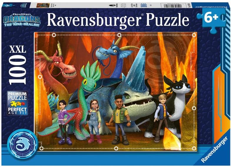 Ravensburger Dragons, The Nine Realms Puzzle für Kinder im Alter von 6 bis 10 Jahren