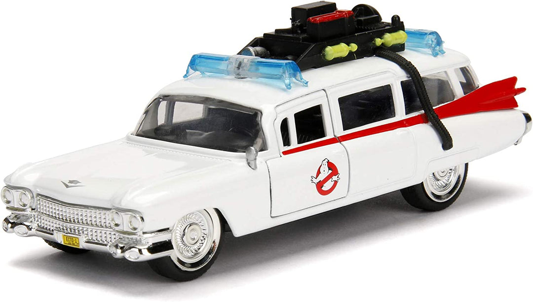 Jada- Ghostbusters Car ECTO-1 Metal 1:32 Collecting, White (253232000)
