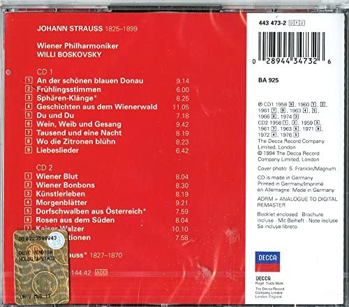 Johann II Strauss / Josef Strauss: Waltzes [Audio CD]