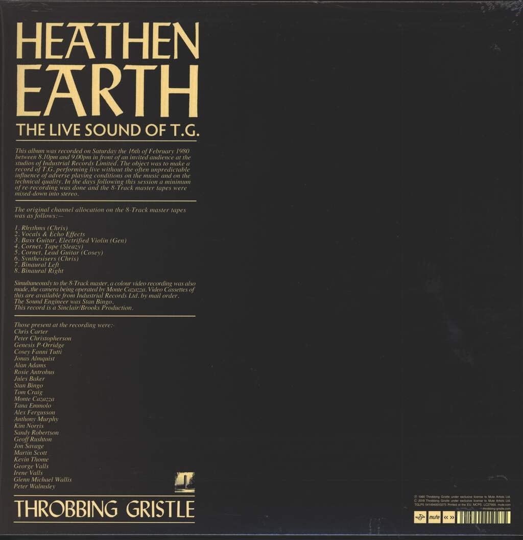 Throbbing Gristle – Heathen Earth [Vinyl]