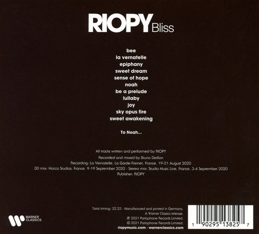 RIOPY - Bliss [Audio-CD]