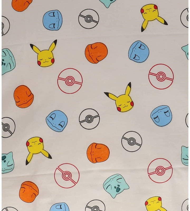 Pokemon Starter – Kinder-Pikachu-Bettbezug – Baumwoll-Bettwäsche-Set