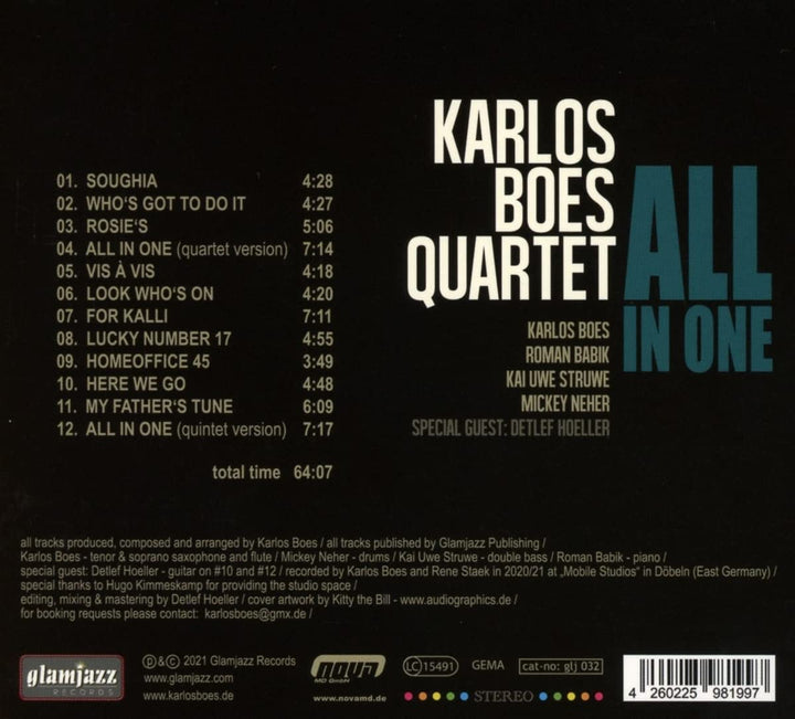 Karlos Boes Quartett – All In One [Audio CD]