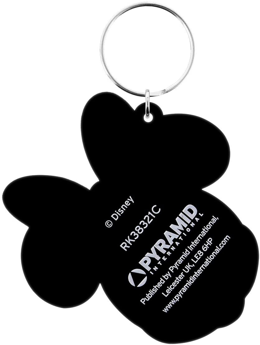 Disney Junior RK38321C Minnie Mouse-Head Rubber Keychain, Multicoloured, 60 x 80