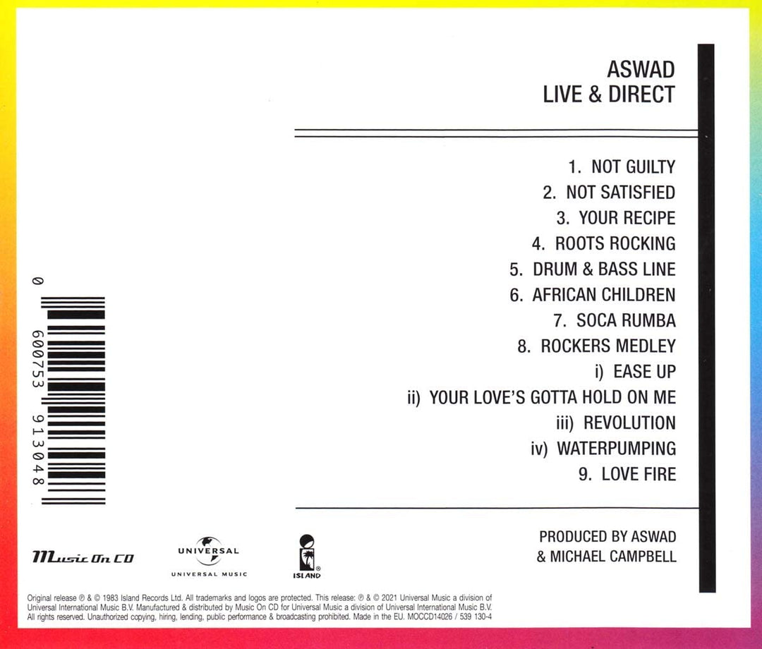 Aswad – Live und Direct [Audio-CD]