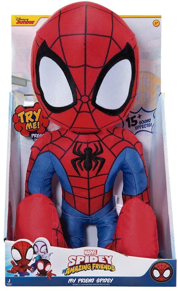 Toy Partner - Spidey Plush with Sounds (Spiderman), Multi-Colour (SNF0006)