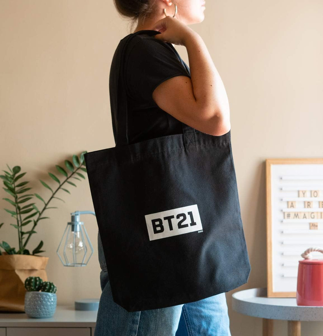 Grupo Erik BT21 Official Merchandise Cotton Tote Bag - Cotton Shopping Bag