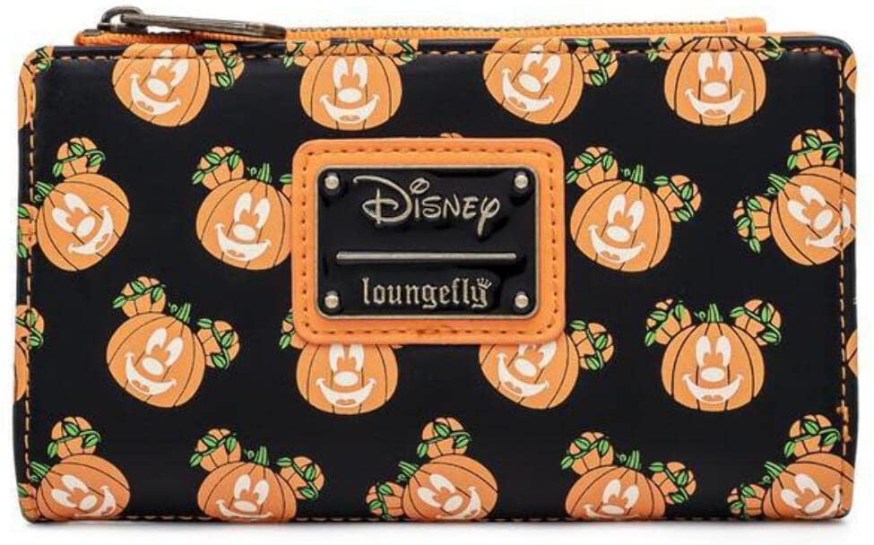 LOUNGEFLY Mick-O-Lantern Flap Wallet - Disney - WDWA1721