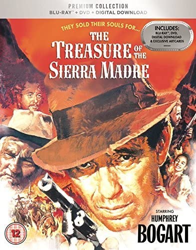 The Treasure Of Sierra Madre Slipcased Edition Blu Ray + DVD + Art Cards + Digital Download/Region Free  - Western/Adventure [Blu Ray]