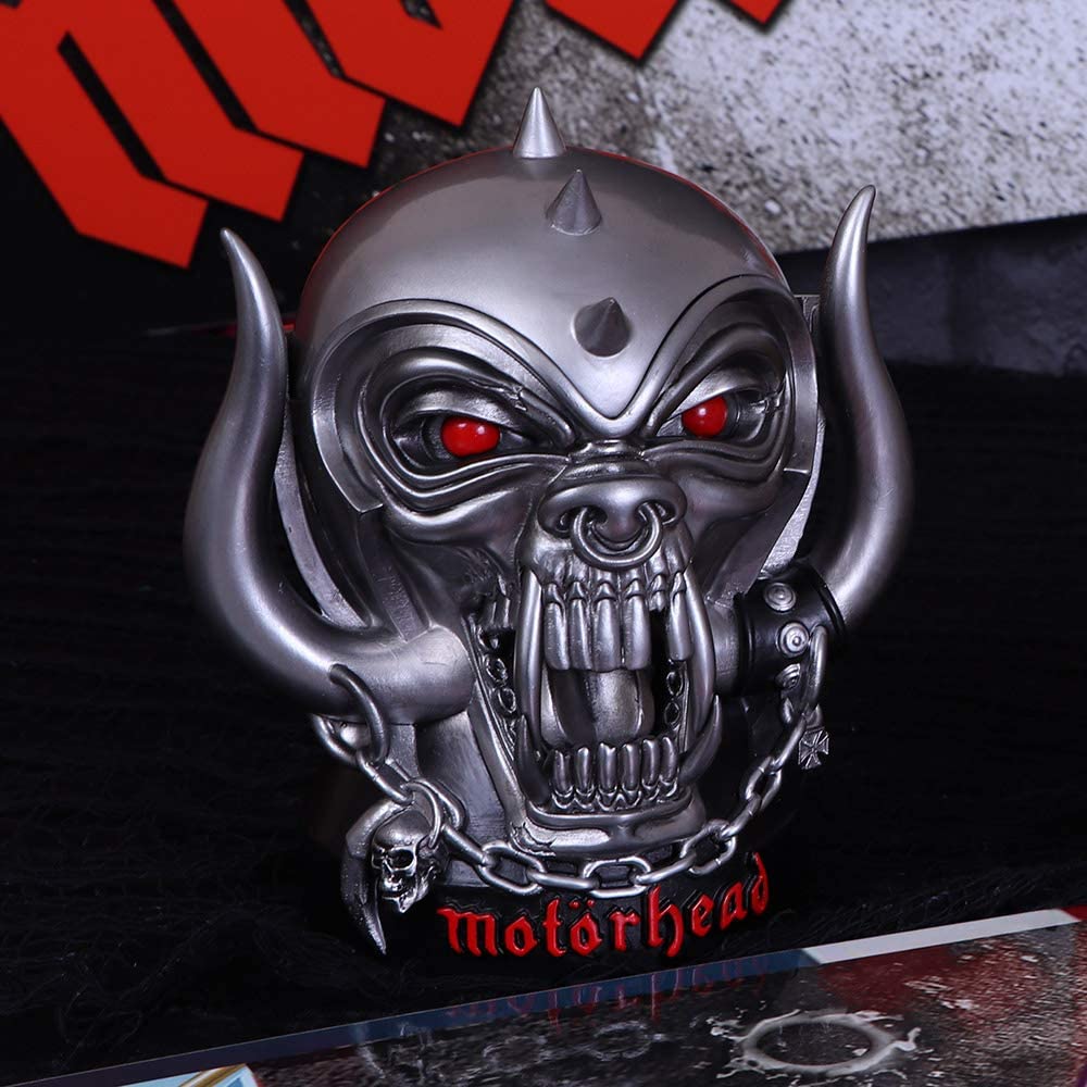 Nemesis Now B5113R0 Offiziell lizenzierte Motörhead Ace of Spades Warpig Snaggletooth Box, Polyresin, Silber, 16 cm