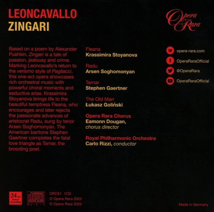 Leoncavallo: Zingari [Audio-CD]