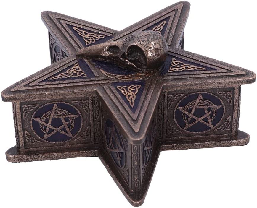 Nemesis Now Pentagram Raven Box 16.5cm, Bronze