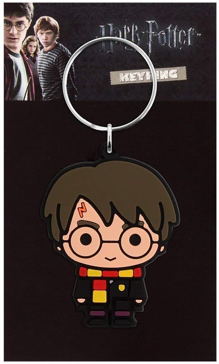 HARRY POTTER Gummi-Schlüsselanhänger Harry Potter Chibi – offizielles Merchandise