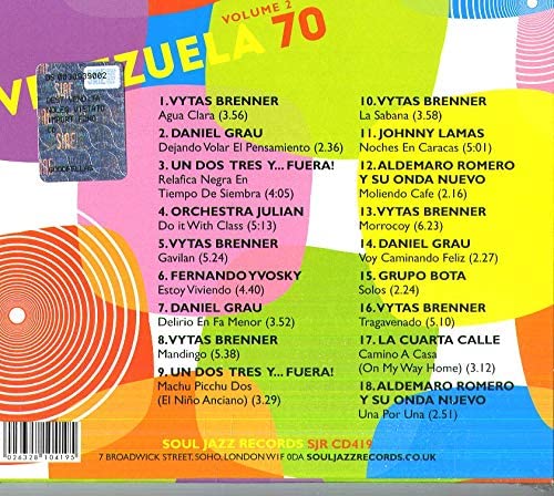 Venezuela 70 Vol.2 – Kosmische Visionen einer lateinamerikanischen Erde: Venezolanischer Experimentalrock in den 1970er Jahren und darüber hinaus [Audio-CD]