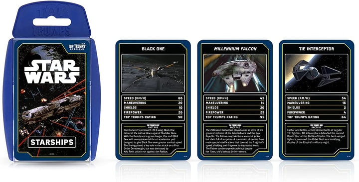 Star Wars Starships Top Trumps Specials Card Game