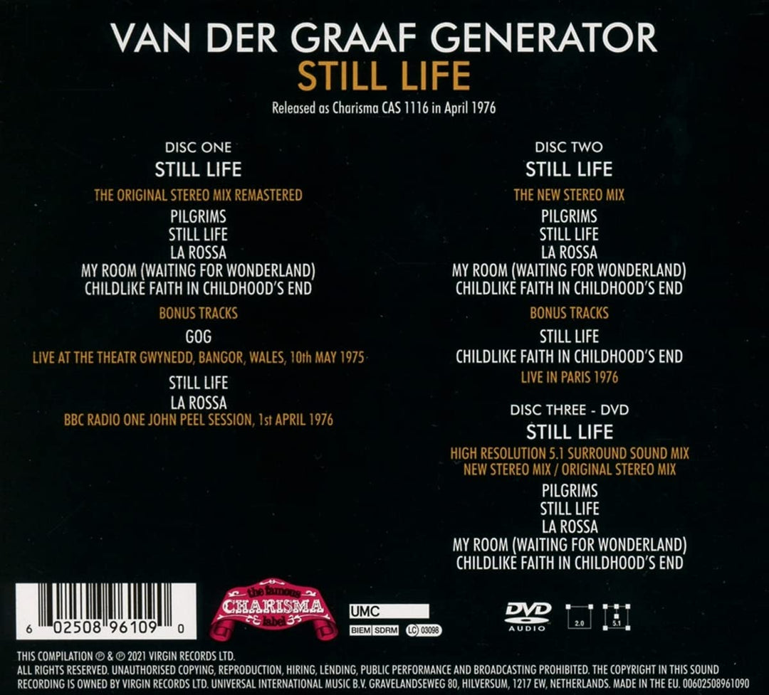 Van Der Graaf Generator - Stillleben [Audio-CD]