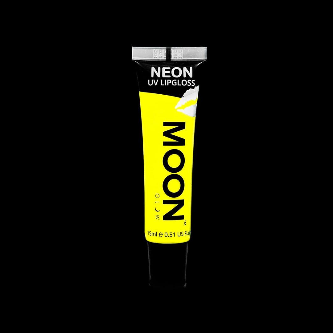 Moon Glow – Neon-UV-Lipgloss – 15 ml, gelbe Banane – duftet und leuchtet unter UV-Strahlung hell!