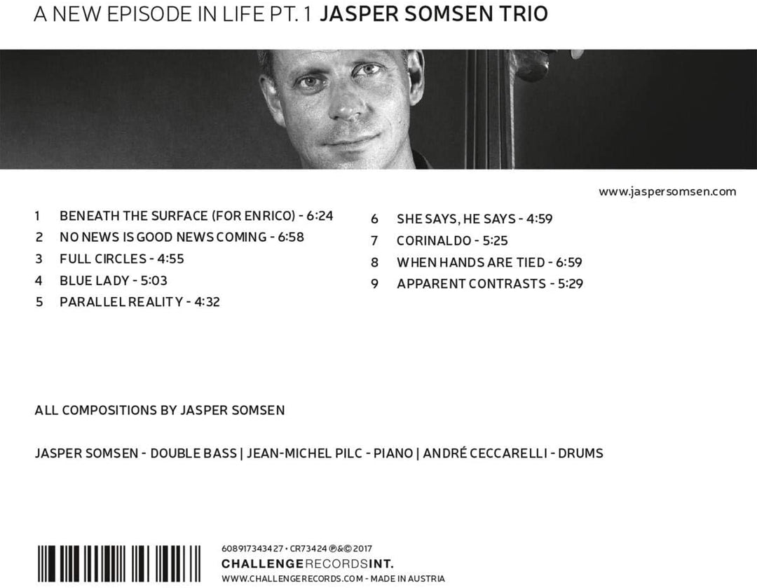 Jasper Somsen Trio - A New Episode in Life Pt. 1 [Audio CD]