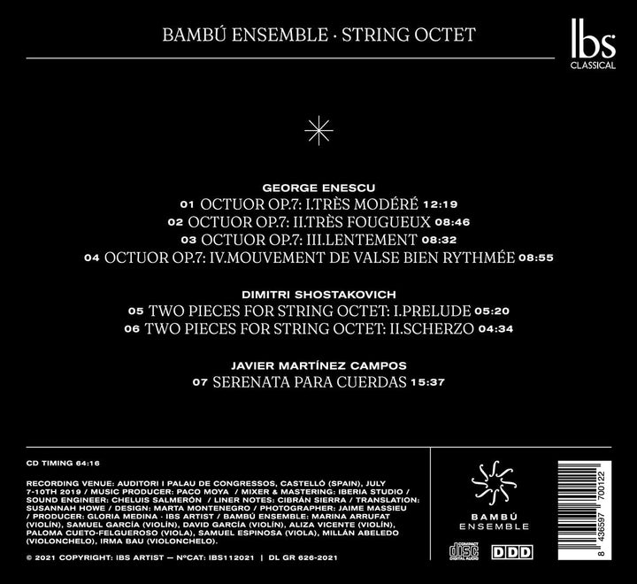 Streichoktett [Bamb Ensemble] [Ibs Classical: IBS112021] [Audio CD]