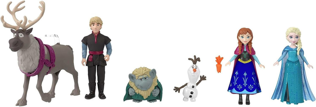 Disney Frozen Toys, Frozen Story Pack mit 6 Schlüsselfiguren, kleinen Puppen, Figur