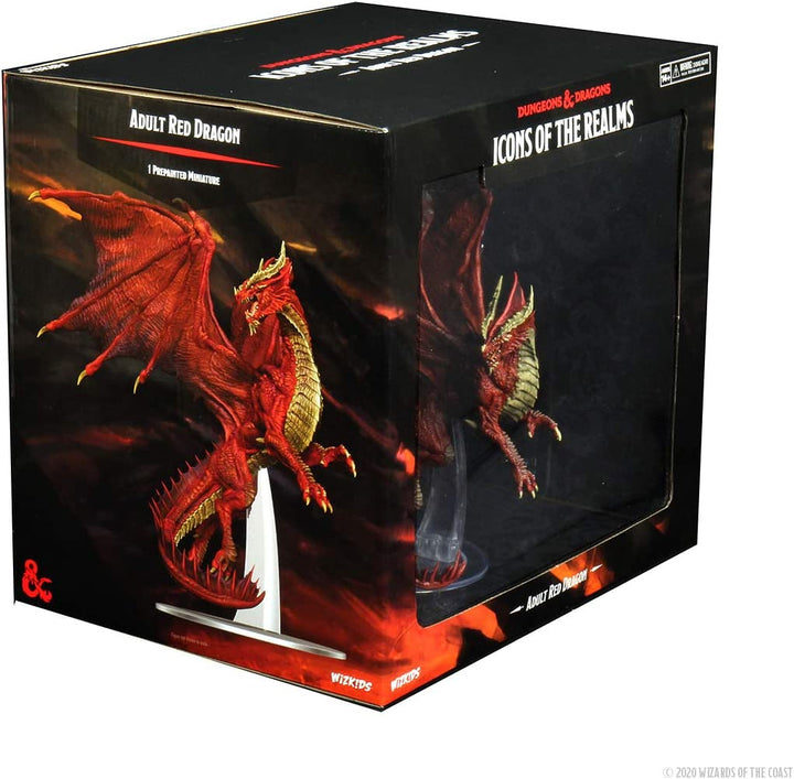 Wiz Kids | D&amp;D Icons of the Realms: Red Dragon Premium-Figur für Erwachsene | Miniaturspiel